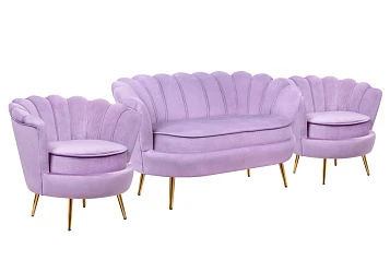 заказать Комплект кресел и дивана ракушка Pearl Double Purple