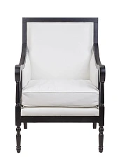 купить стильное Классическое американское кресло Colin White Leather в интернет-магазине
