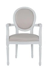 Мягкий стул с подлокотниками Diella Beige