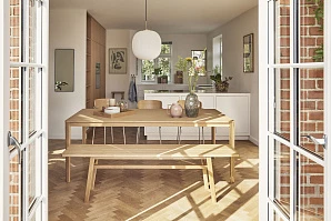 СКАМЬЯ HUBSCH ИЗ ДУБА в интерьере