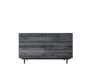 купить красивые Комод "Boho" 6 ящиков с рыбами арт BH01