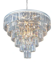 Люстра Odeon 6 Rings Silver в интерьере