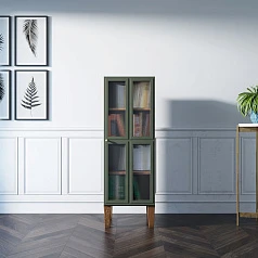 Шкаф-витрина "Andersen" с рифлеными стеклами арт AN14 на заказ в интернет-магазине