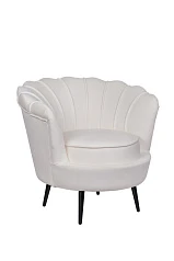купить Кресло ракушка Pearl Beige на черных ножках
