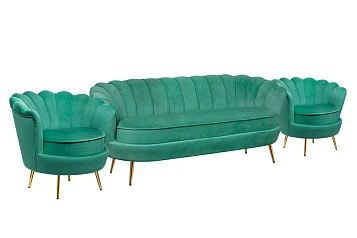 купить Комплект кресел и дивана ракушка Pearl Triple Green V2