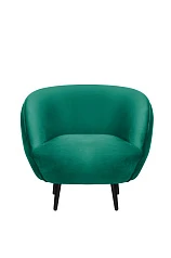 Мягкое кресло Small Benee Green V2 на черных ножках