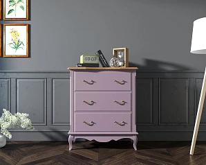 купить Комод Leontina Lavanda три ящика арт ST9356L в интернет-магазине