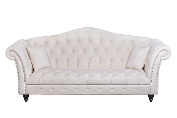 фото Диван с высокой спинкой Calee Beige в интерьере