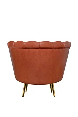 фото Низкое кресло ракушка Pearl Brown в интерьере