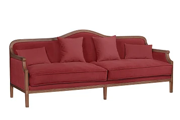 фото Диван с высокой спинкой для гостиниц Madesta Red в интерьере