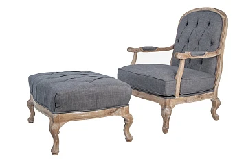 заказать Кресло с пуфом Honesta Grey в интернет-магазине