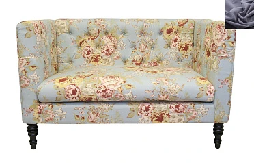 купить стильный Прямой двухместный диван Rose цвет серый в интернет-магазине