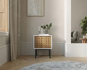 купить Тумбочка с дверкой  KOTO арт KT02 Белый в интернет-магазине