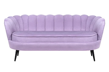 заказать Диван ракушка для гостиниц Pearl Triple Purple на черных ножках в интернет-магазине