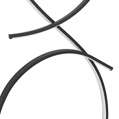 901271 Светод торшер SERPINS, 20W(LED), алюминий, сталь, черный, пластик, белый, 3000K, 2500lm на заказ в интернет-магазине