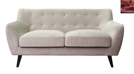 красивый Прямой диван мягкий Albert 5 красный