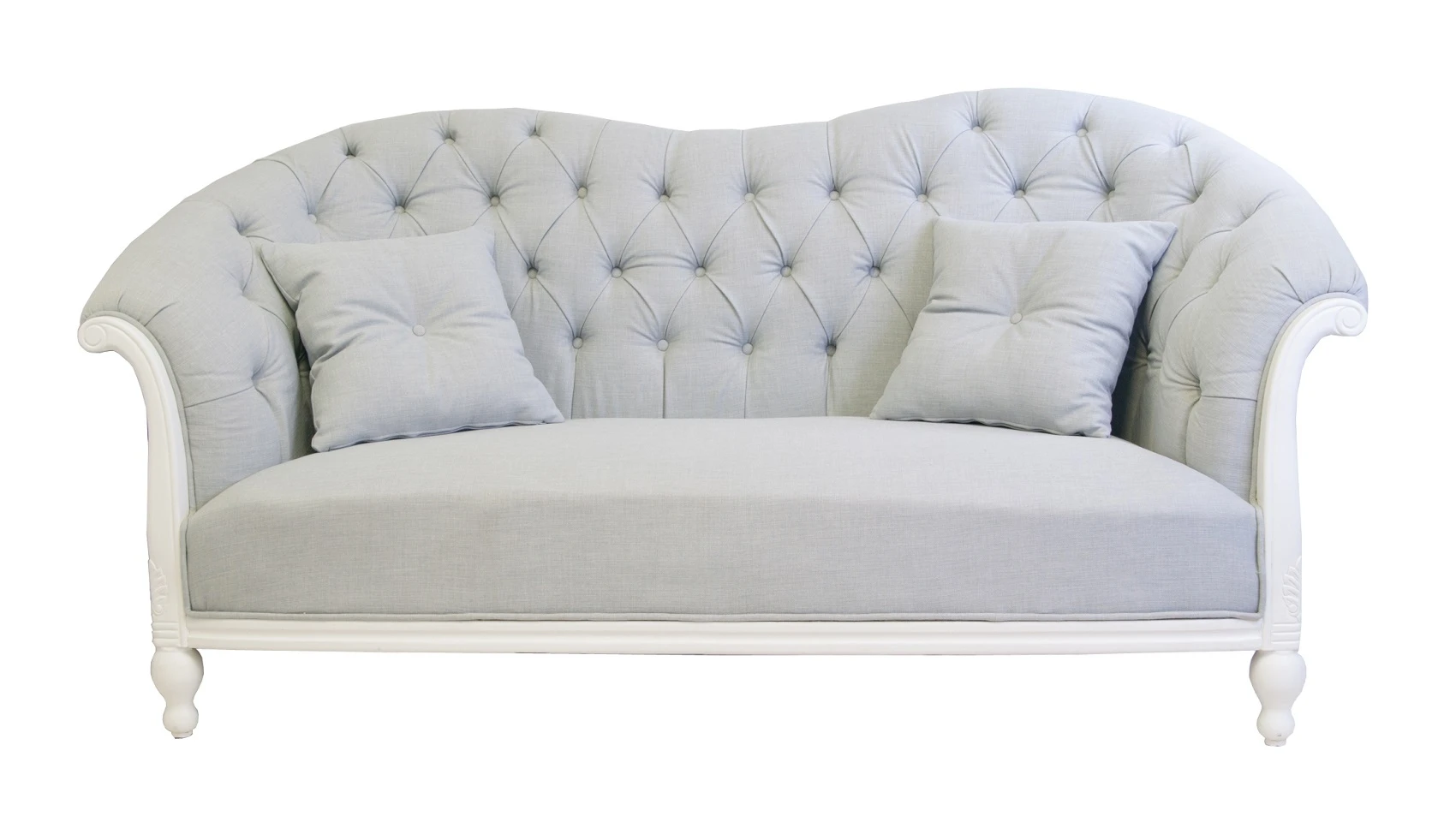 Французский диван Velina цвет серый в интерьере