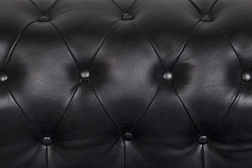 красивый Диван из черной кожи Chesterfield Black Leather 2S в интернет-магазине