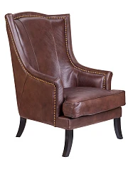 купить красивое Кожаное кресло коричневое Chester Leather