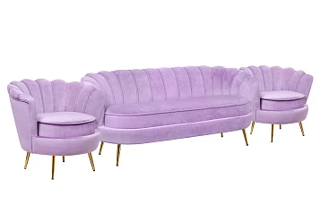 купить Комплект кресел и дивана ракушка Pearl Triple Purple