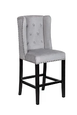 Дизайнерский полубарный стул Skipton Average Grey Velvet в интернет-магазине