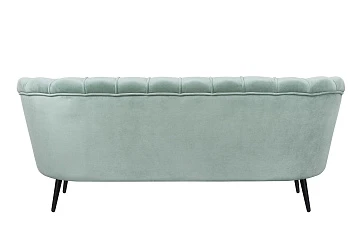купить Диван ракушка для гостиниц Pearl Triple Green на черных ножках