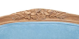 фото Мягкое полукресло с подлокотниками Aldo Light Blue в интерьере