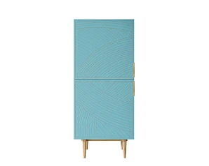 Вертикальный комод с двумя дверками "Line" LN05/GR1/blue в интерьере