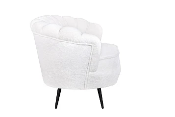 заказать Диван ракушка для гостиниц Pearl Triple Boucle на черных ножках