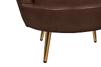 красивое Низкое кресло ракушка Pearl Brown V2