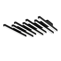 красивые 900597 Потолочный светильник PADULARI, LED 25,6W, 3800lm, L535, B470, H50, алюминий, сталь, черный/пластик, белый