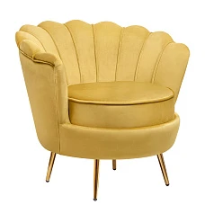 фото Низкое кресло Pearl Yellow в интерьере