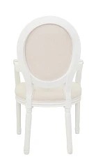 красивый Мягкий стул с подлокотниками Volker Arm Beige and White в интернет-магазине