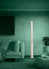 фото 390283 Торшер с ножным выключателем PREBONE 2, 1X5,7W (GU10), 1X540lm, H1800, алюминий, сталь, песочный, серебряный в интерьере