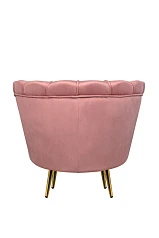 Низкое кресло ракушка Pearl Pink V3 в интерьере