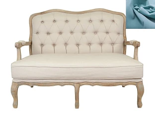 Прямой диван модерн Yareli цвет голубой