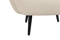 Мягкое кресло Benee Beige на черных ножках