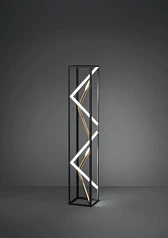 купить 390419 Светод торшер с рег-кой цветовой темп-ры PENELA, 23W(LED) ,2700-6500K, 2300lm, алюминий, сталь, черный, золотой в интернет-магазине