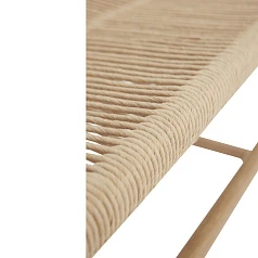 купить стильные СКАМЬЯ HUBSCH, БУМАЖНЫЙ ШНУР, ДУБ FSC, НАТУРАЛЬНЫЙ в интернет-магазине