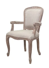 Мягкий стул с подлокотниками Gran Arm Beige в интерьере