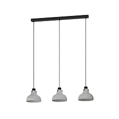 купить красивые 43826 Подвесной потолочный светильник (люстра) MATLOCK, 3Х40W, E27, L900, B200, H1100, сталь, серый, черный