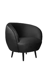 фото Мягкое кресло Small Benee Black V2 в интерьере