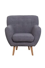 красивое Низкое кресло Fuller Grey Boucle