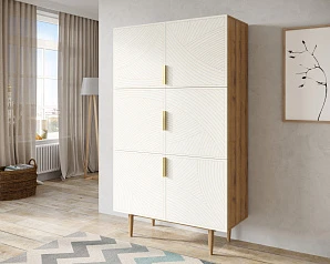 Большой комод с шестью дверками "Line" LN04/GR1/beige в интерьере