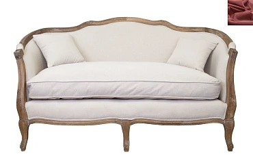 Диван ампир Darcy 2 цвет красный