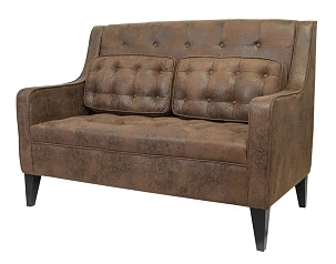 Прямой двухместный диван Hublon цвет голубой на заказ