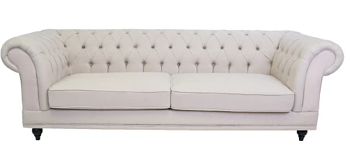 красивый Трехместный мягкий диван арт-деко Neylan бежевый на заказ