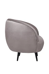 Мягкое кресло Small Benee Grey на черных ножках в интернет-магазине