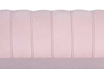 Дизайнерский диван Pearl Triple Pink на черных ножках