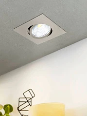 купить 98304 Светодиодный встраиваемый светильник SALICETO димм. с рег-кой, 6W(LED), 88х88, 380lm, 3000K в интернет-магазине